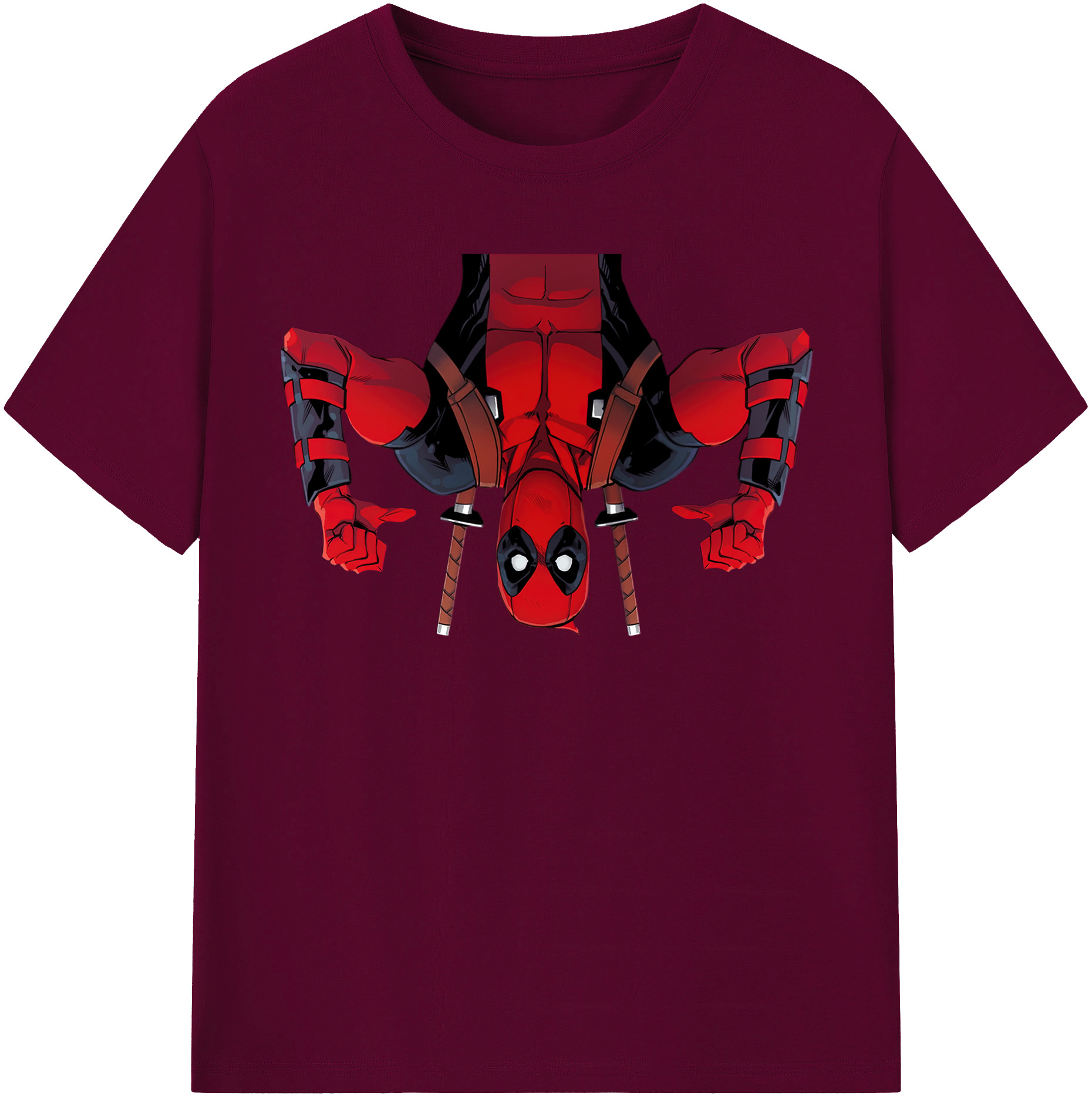 （画像用） Deadpool デッドプール レディースカジュアルプリントTシャツ（綿100％）